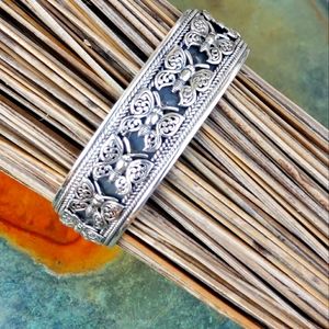 Sterling Silver Butterfly Cuff